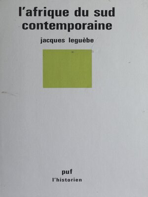 cover image of L'Afrique du Sud contemporaine